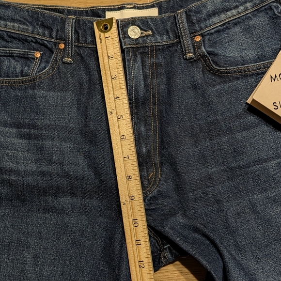 MOTHER SUPERIOR Rambler Zip Sneak sz 30 in Unplugged, a Dark Blue w/ Clean Hems - Picture 7 of 15